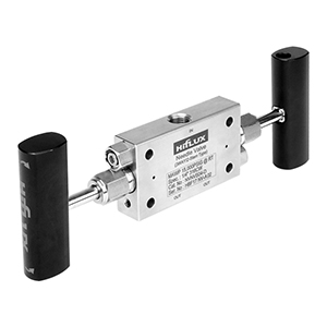 고압 3웨이 2스템 니들밸브 - 3way 2stem Needle Valve (20,000 psi)