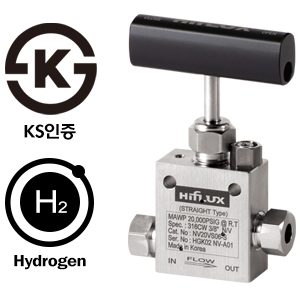 KS인증 수소충전소용 니들밸브(Hydrogen Fuel Station Needle Valve)